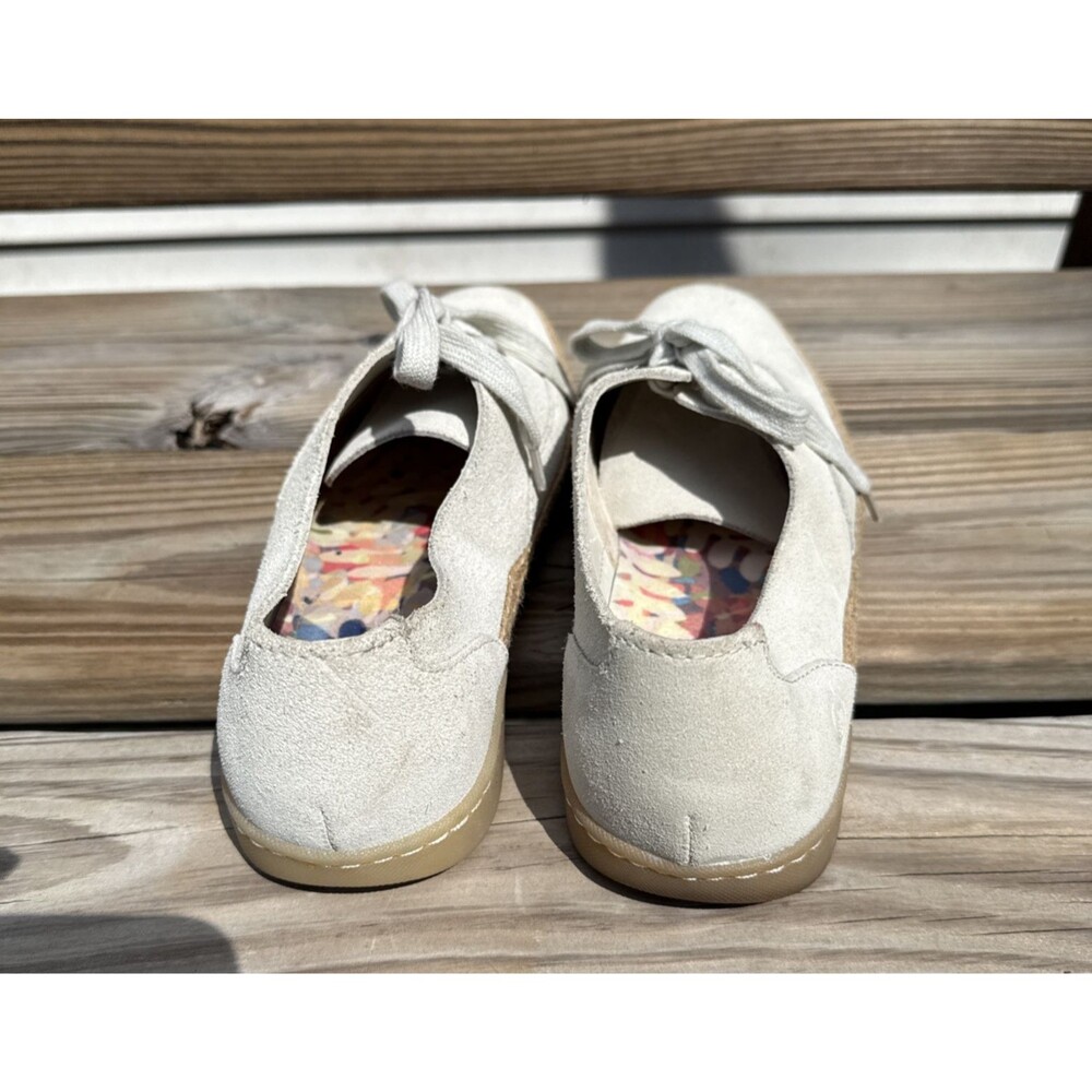 Born Capella Leather Sneakers 10M Ivory Espadrille Comfort Excellent Cond - Picture 9 of 13